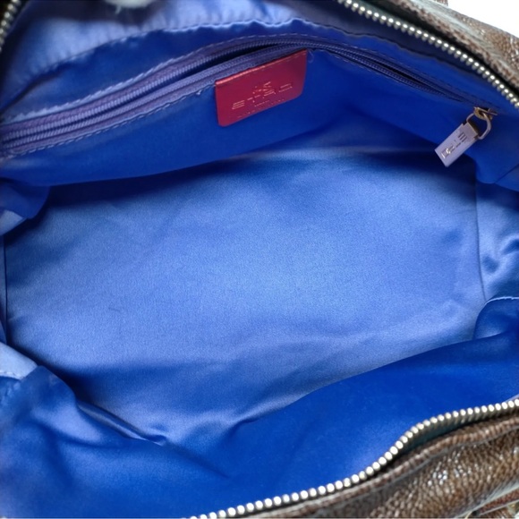 Authentic Etro Hand Bag  Brown PVC with lock and key EUC - Picture 11 of 17